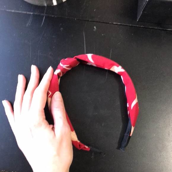 ❤️ Silk Flamingo Print Turban Knot Headband - Picture 1 of 11